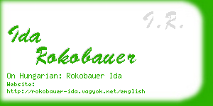 ida rokobauer business card
